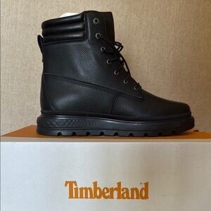 Timberland Black Leather 6-Inch Boots
